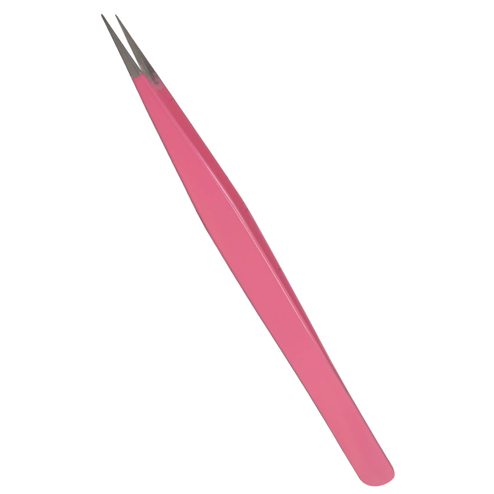 Professional Eyelash Extension Isolating Pink Straight Tweezers