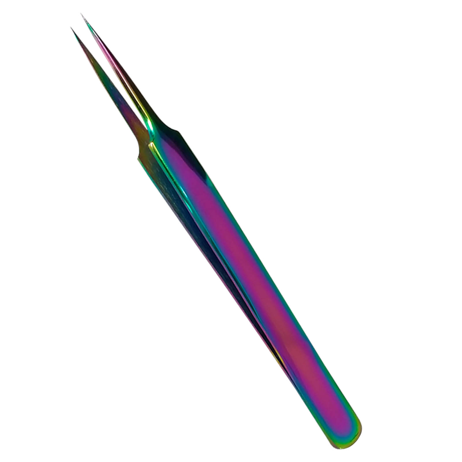 Professional Eyelash Extension Isolating Rainbow A Type Straight Tweezers