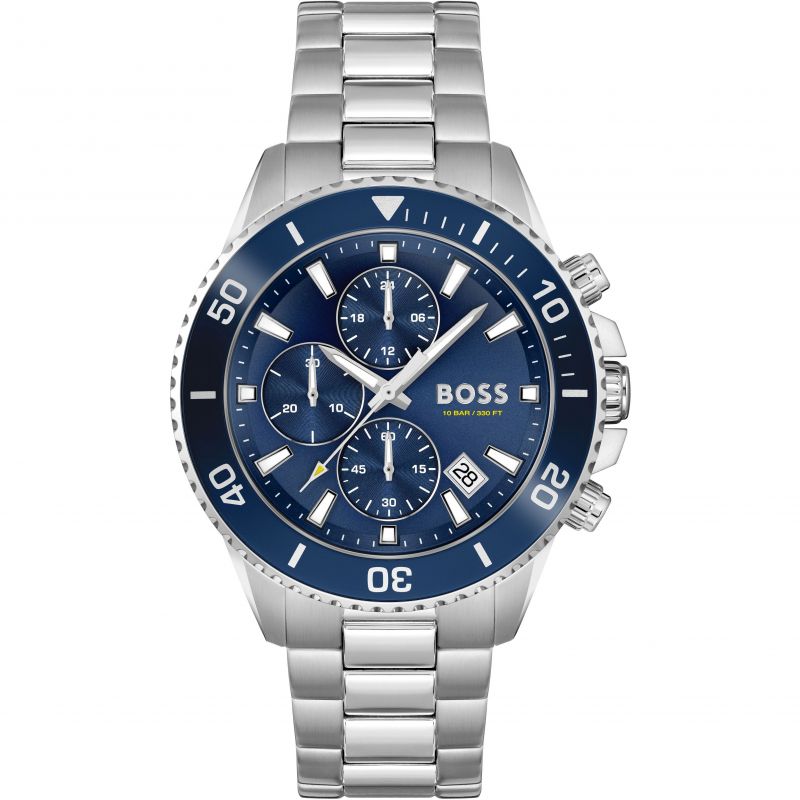 Mens BOSS Admiral Chronograph Blue Dial Watch HB1513907