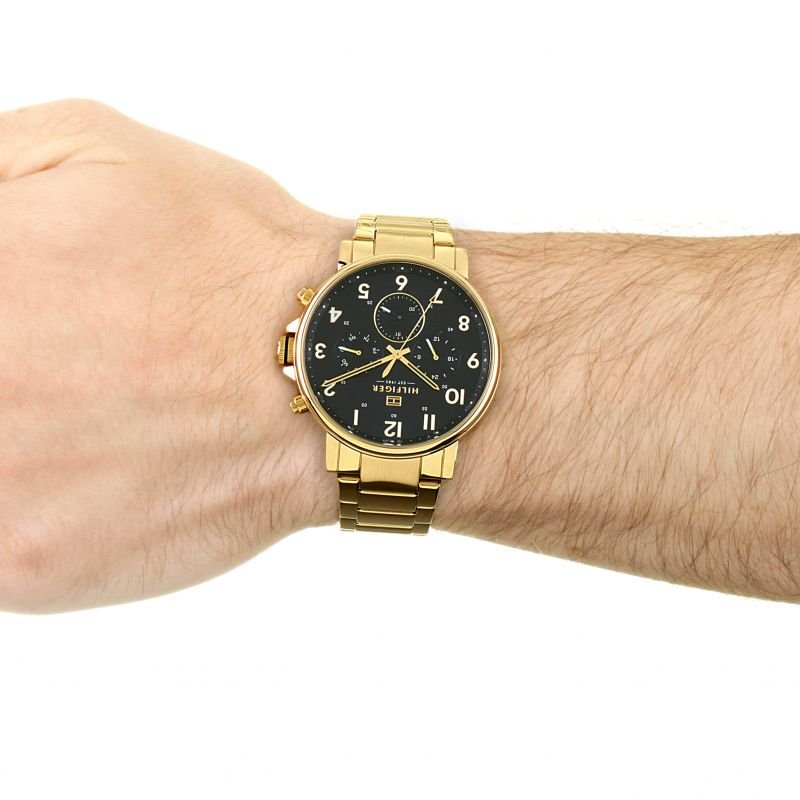 TOMMY HILFIGER DANIEL BLUE & GOLD GENUINE MEN'S WATCH 1710384 - Image 7