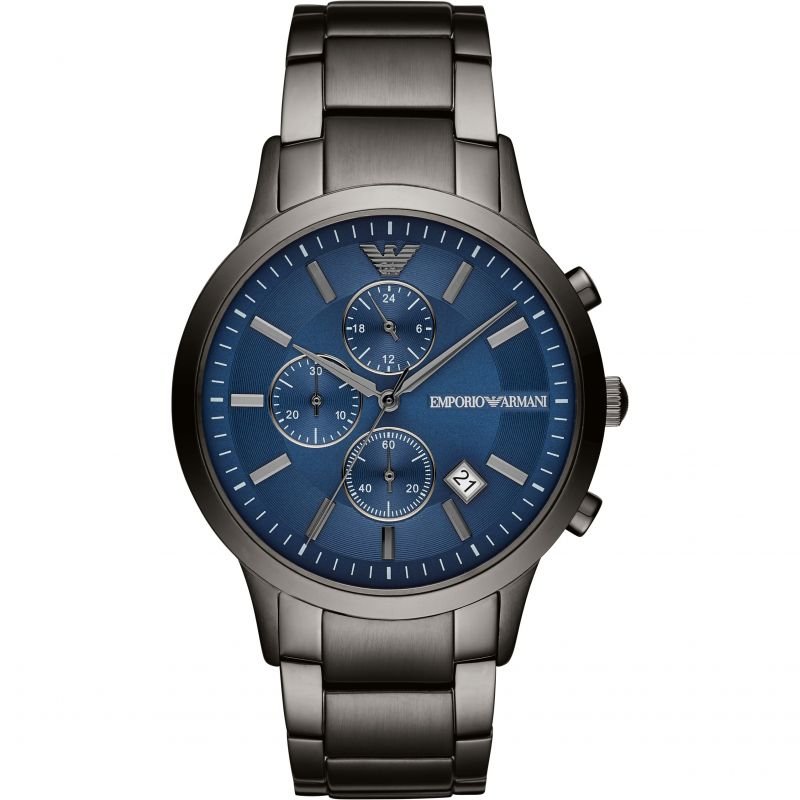 EMPORIO ARMANI AR11215 GENUINE MEN'S WATCH BLUE DIAL