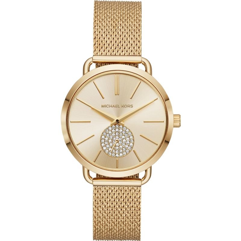 Michael Kors MK3844 Gold Tone Craystals Portia Ladies Watch