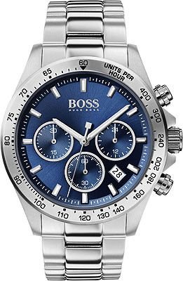 Hugo Boss HB1513755 Mens Hero Sport Lux Silver & Blue Chronograph Watch