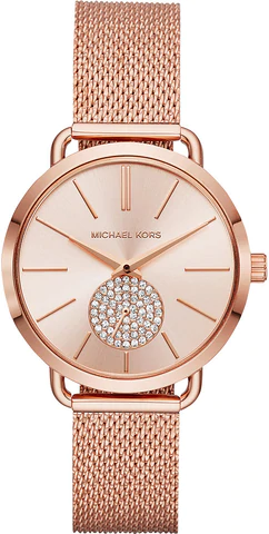 NEW MICHAEL KORS LADIES PORTIA ROSE GOLD WATCH MK3845