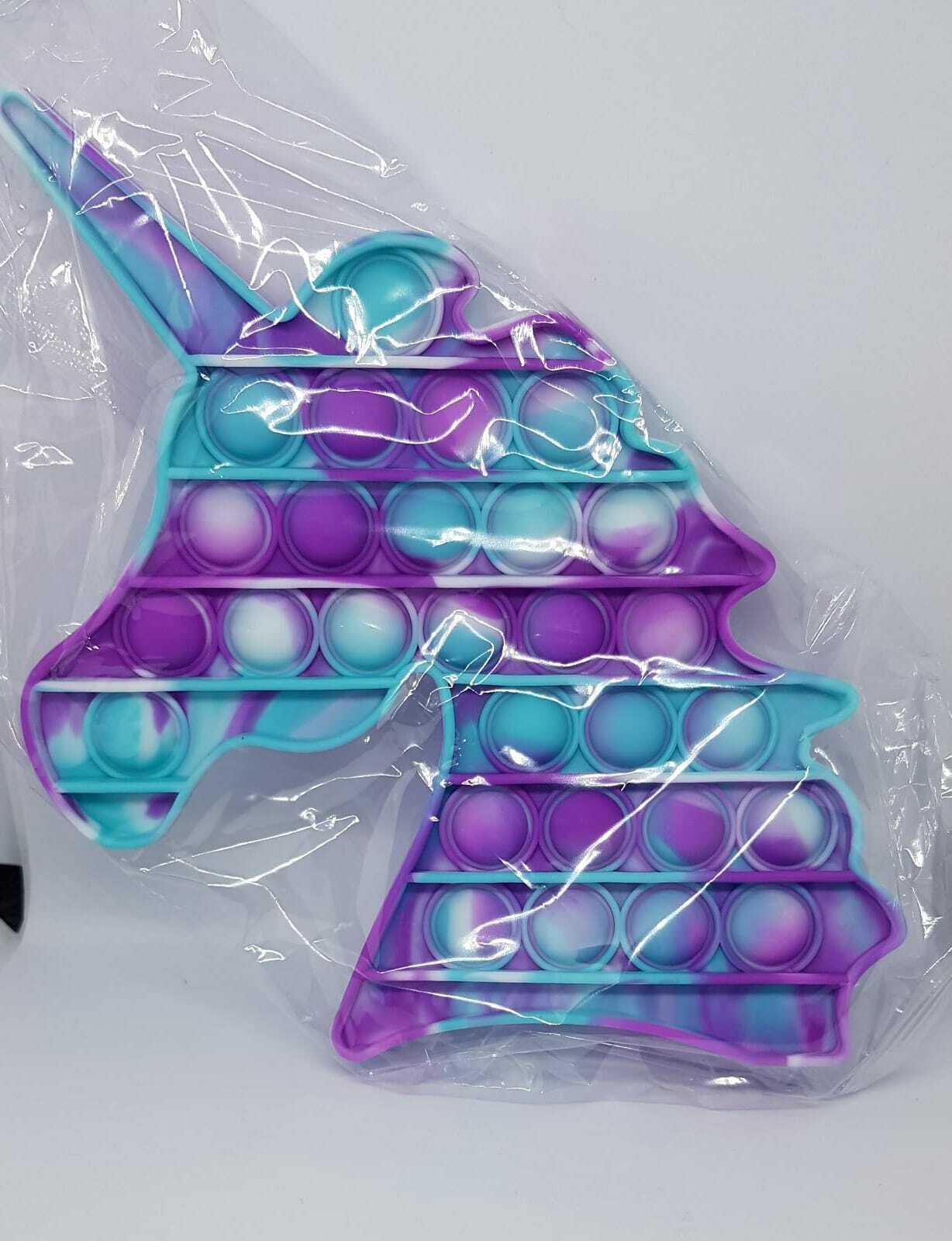Push Pop Bubble Kids  Special Needs Fidget Toys Camouflage Unicorn shape
